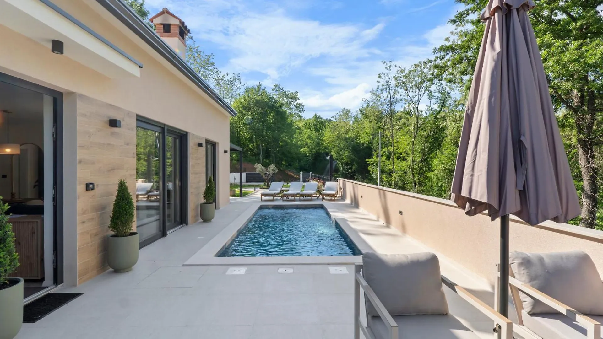 Charming Villa Harmonia With Heated Pool And Indoor Jacuzzi Surrounded By Nature Pićan 0*,